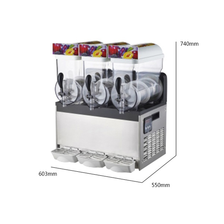 milk three bowl chilly drinks slush machine