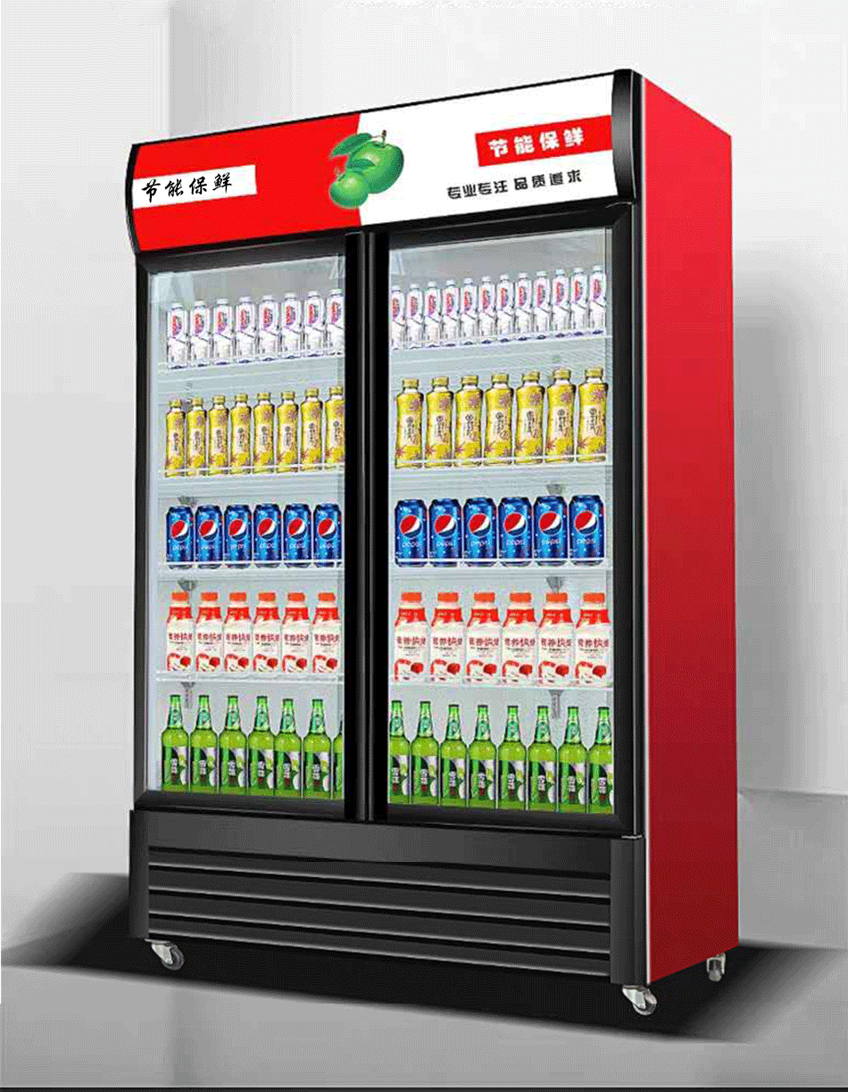 Customized Swing Door Beverage Refrigerated Display for Us Standard