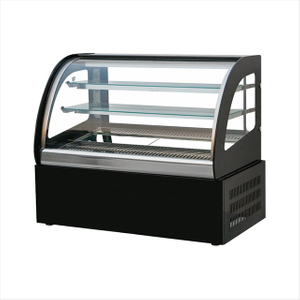 Counter top black rounded refrigerated display