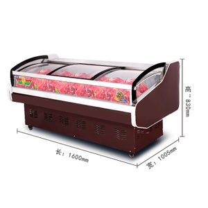 energy saving 2 meter display fresh meat cooler