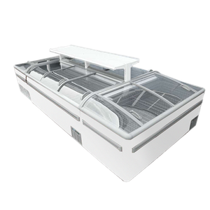 stainless steel auto-defrost seafood Supermarket Freezers