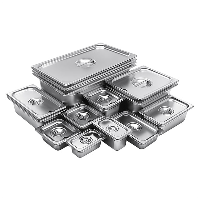 Stainless steel gastronorm pan