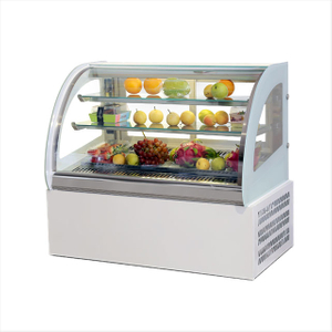 Counter top white rounded refrigerated display