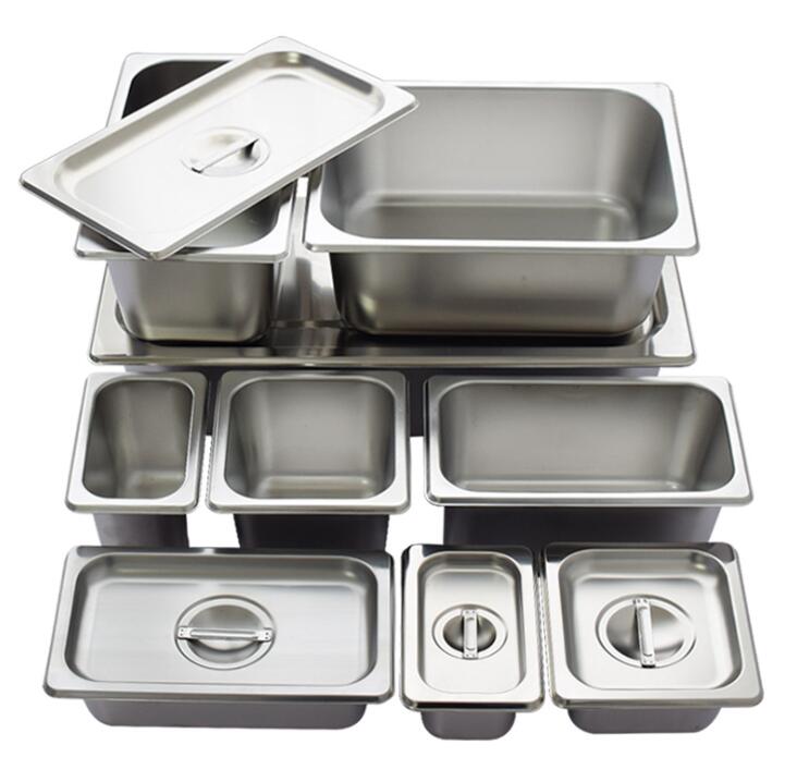 Stainless Steel GN Pans used in restaurants