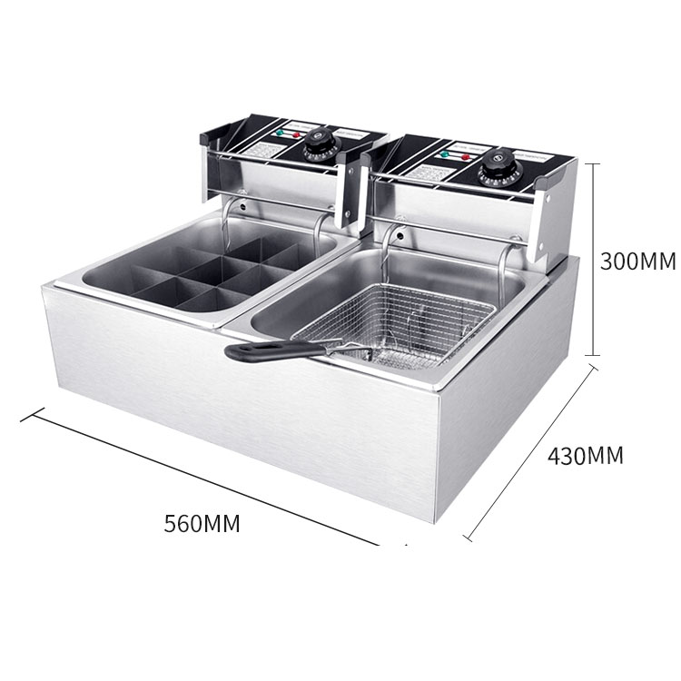 stainless steel table top 18x18 Donut Fryer