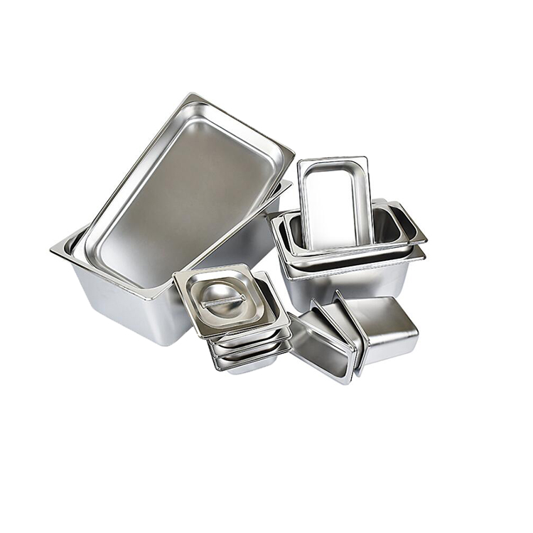 Stainless Steel GN Pans used in restaurants