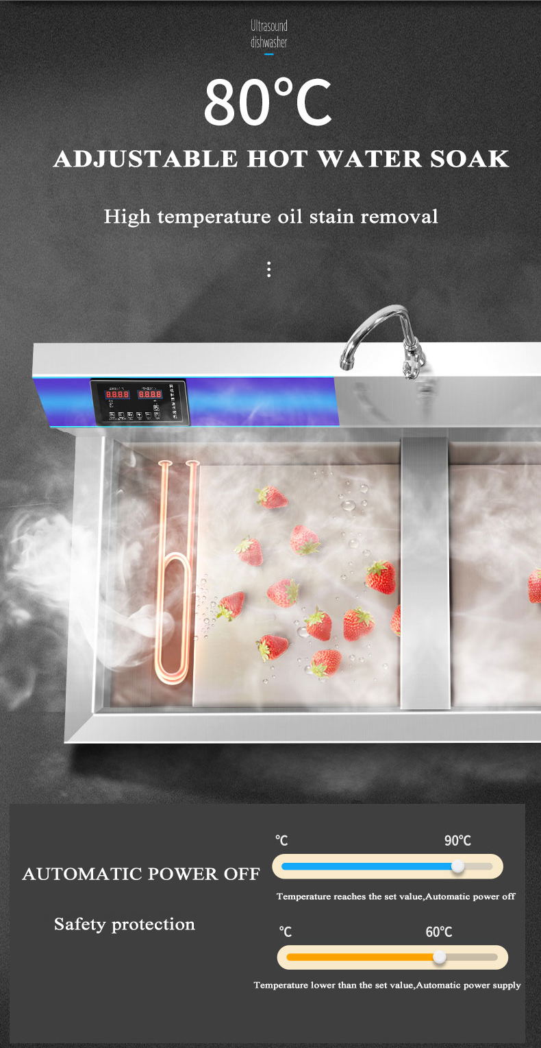 FullIntegrated 50L Ultrasonic Dishwasher for sink from China