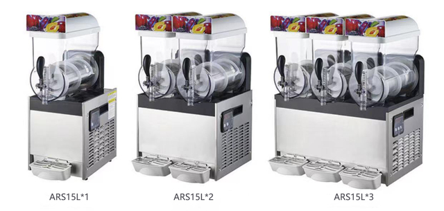 fruit three bowl convenience store slush machine