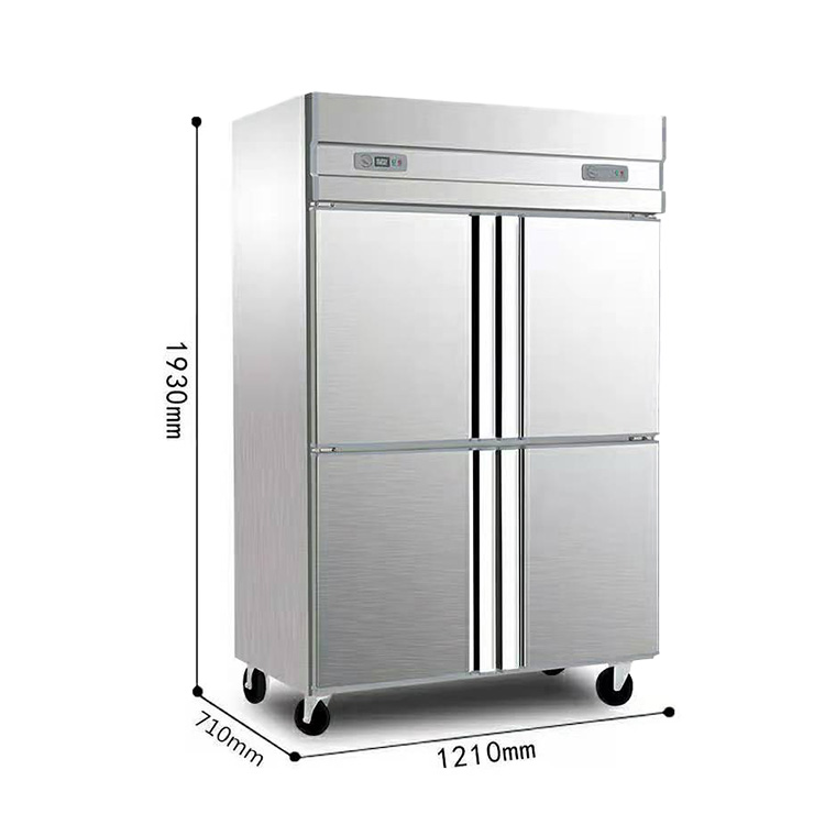 four-sides 1000L vegetable kitchen freezer