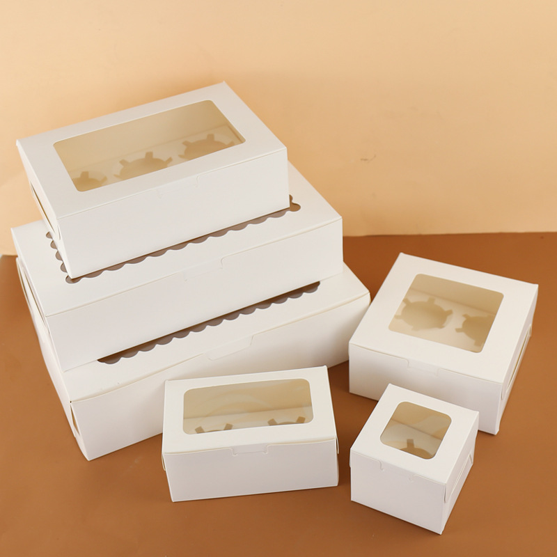 plastic online yellow Cake Packaging Box