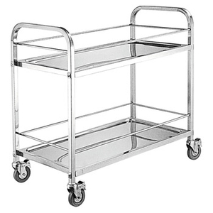 small Rectangular 3 tier Stainless Steel Trolley