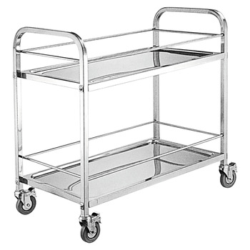 small Rectangular 3 tier Stainless Steel Trolley