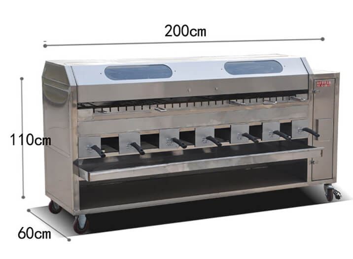 Automatic Rotating Chicken Barbecue Machine Roasting Lamb Leg Bbq Grill