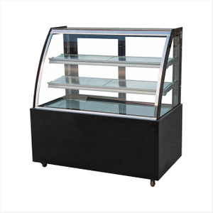 Black rounded refrigerated display